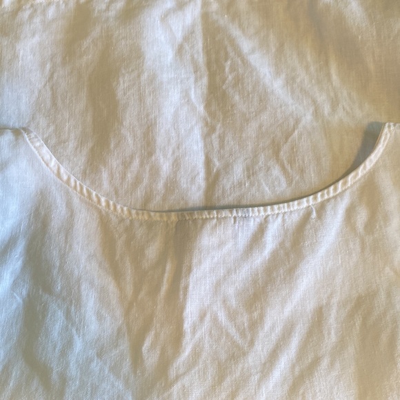 Carol Anderson vintage 100% linen tank top crisp and white - Picture 8 of 11
